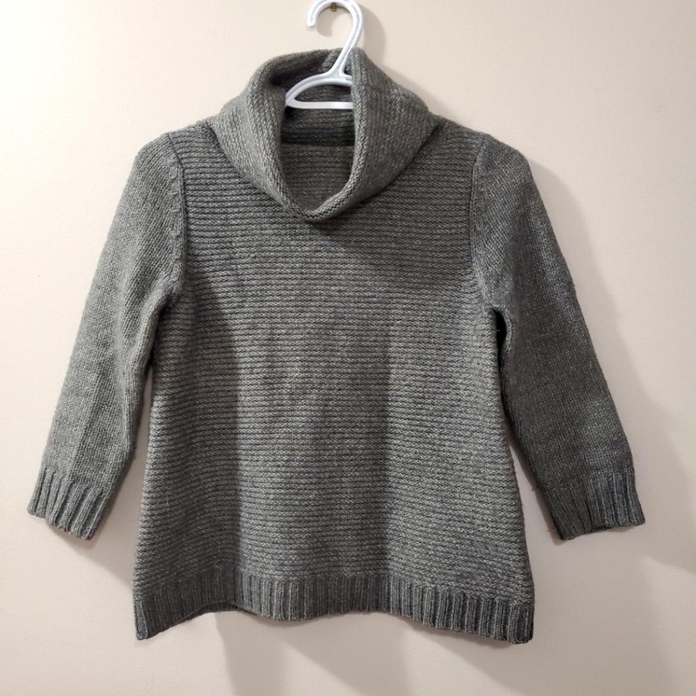 Jigsaw - Wool Alpaca blend Grey Knit Roll Neck Sweater - Size S